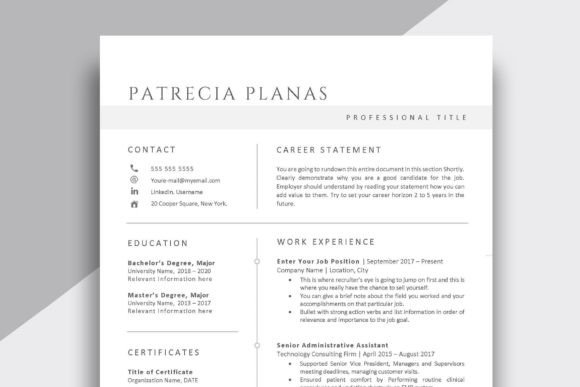 Download Minimalist Resume Template - Premium Bundle