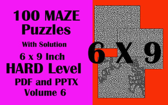Download 100 Maze Puzzle Hard 6x9 PDF PPTX Vol 6 - Ppt Collection