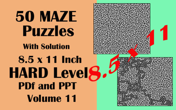 Download 50 Maze Puzzle HARD Level PDF PPTX Vol11 - Ppt Collection